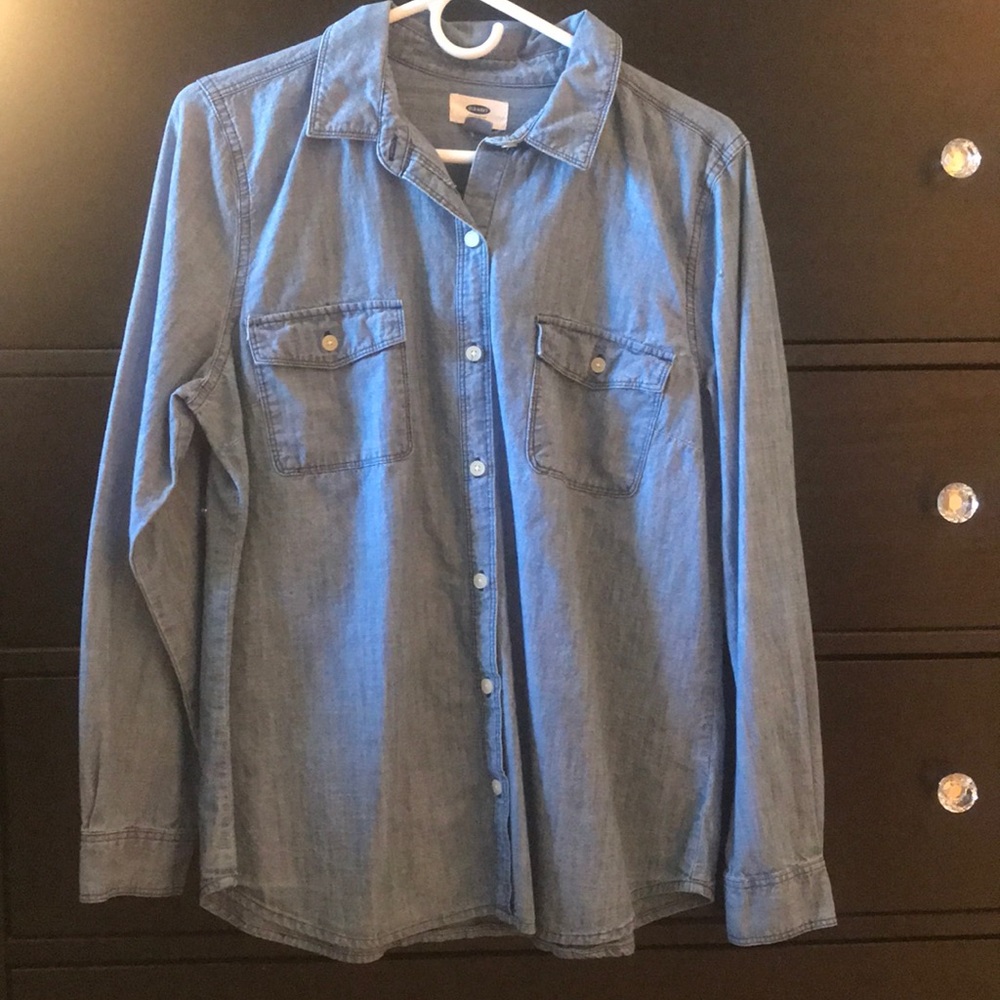 Old Navy Denim Button-Up
